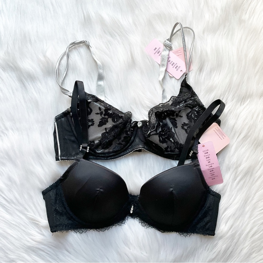 Affinitas by G. Grace Satin & Lace Bras, 36B